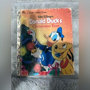 Disney’s Donald Duck’s Christmas Tree A Little Golden Book